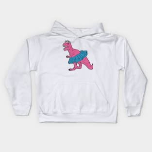 Dinosaurs love pink Kids Hoodie